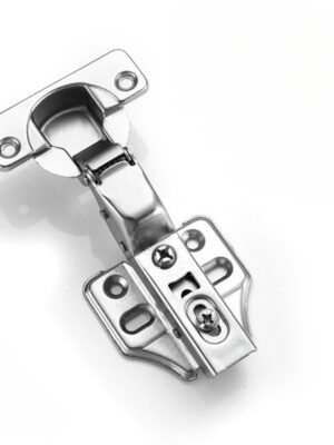 银色大弯1 Stainless Steel 2-Stage Force Hydraulic Soft Close Inset Cabinet Hinge