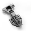 黑色中弯1 Soft Close Hydraulic 3-Stage Half Overlay Kitchen Cabinet Hinge | Concealed European Cabinet Hinges Manufacturer with Screws